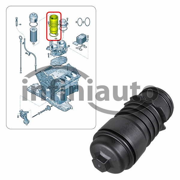 057115373B         CAIXA FILTRO OLEO VAG A4 A6 A8 TOUAREG 2.7 3.0 TDI 2002-2018