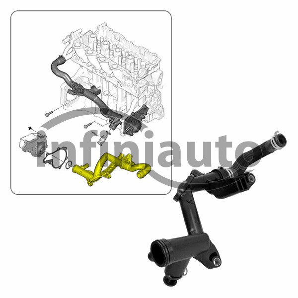 1336AG             TUBO AGUA PSA 207-307-308-407-3008-C3-C4-MINI 2002-2017     