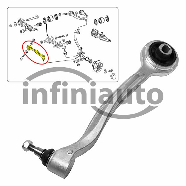 2203305811         BRACO SUSPENSAO MERCEDES CLASS S W220 FRENTE DRT INF FRENTE 
