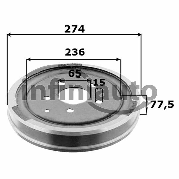 251609615          TAMBOR TRAVAO VAG RODA TIPO 2 80-92                         