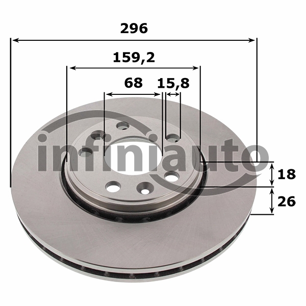 402067023R         DISCO TRAVAO RENAULT MEGANE III 2008-                       