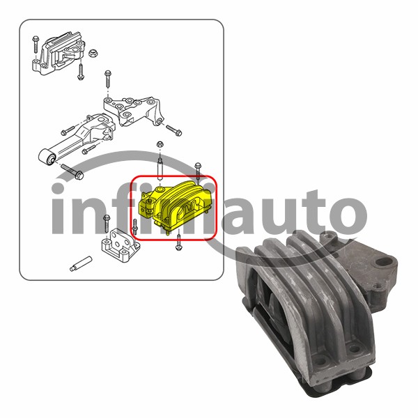 4721591            APOIO MOTOR FORD TRANSIT 2000-2014 ESQUERDO                 