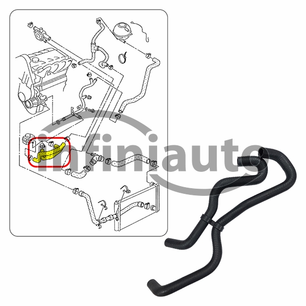 6K0121086F         TUBO AGUA VAG CADDY IBIZA 1.9 SDI 1999-2002                 