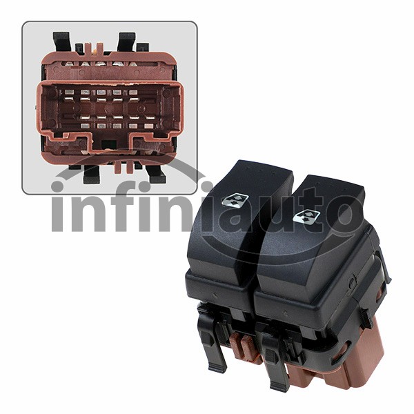 8200315040         INTERRUPTOR VIDRO RENAULT MEGANE II-SCENIC 2002-2010 10 PINO