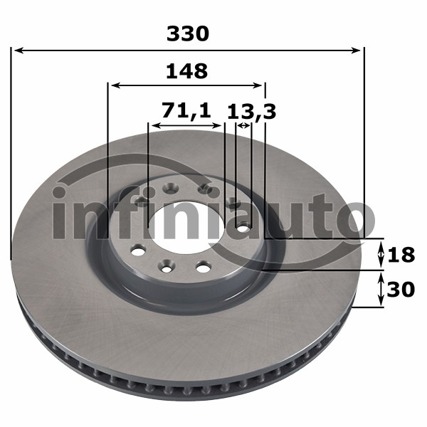 9804605780         DISCO TRAVAO PSA C5 X 308 508 2014- 330X30                  