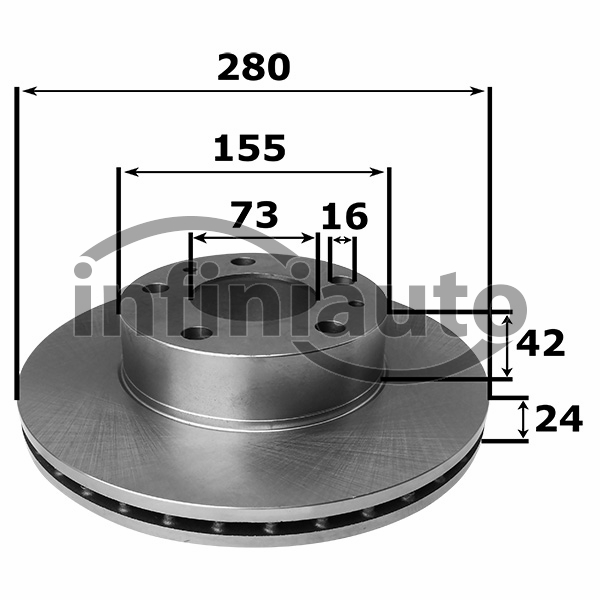 DT09961414         DISCO TRAVAO PSA BOXER 1994-2005 280X24                     