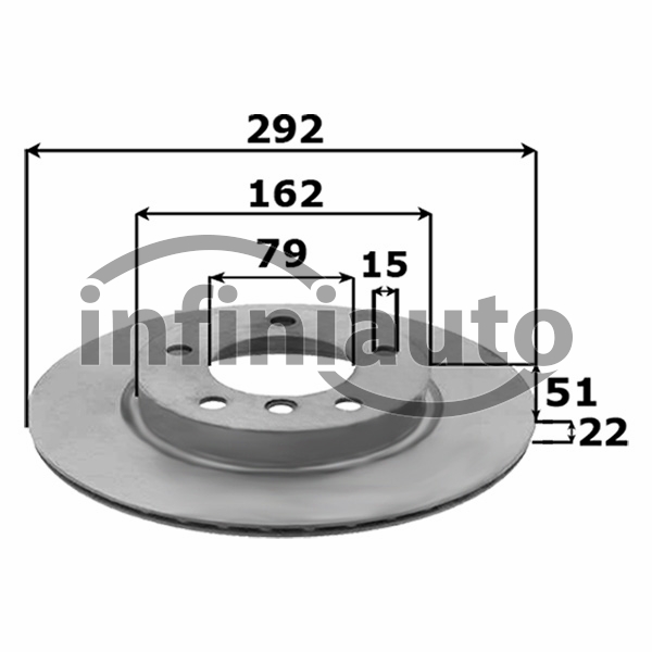 DT09975214         DISCO TRAVAO BMW E1 292X22 OE 34116854997                   