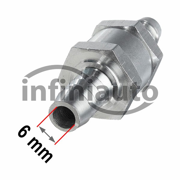 INFI8000           VALVULA RETENCAO NAO RETORNO COMBUSTIVEL 6 MM 0.15 BAR      